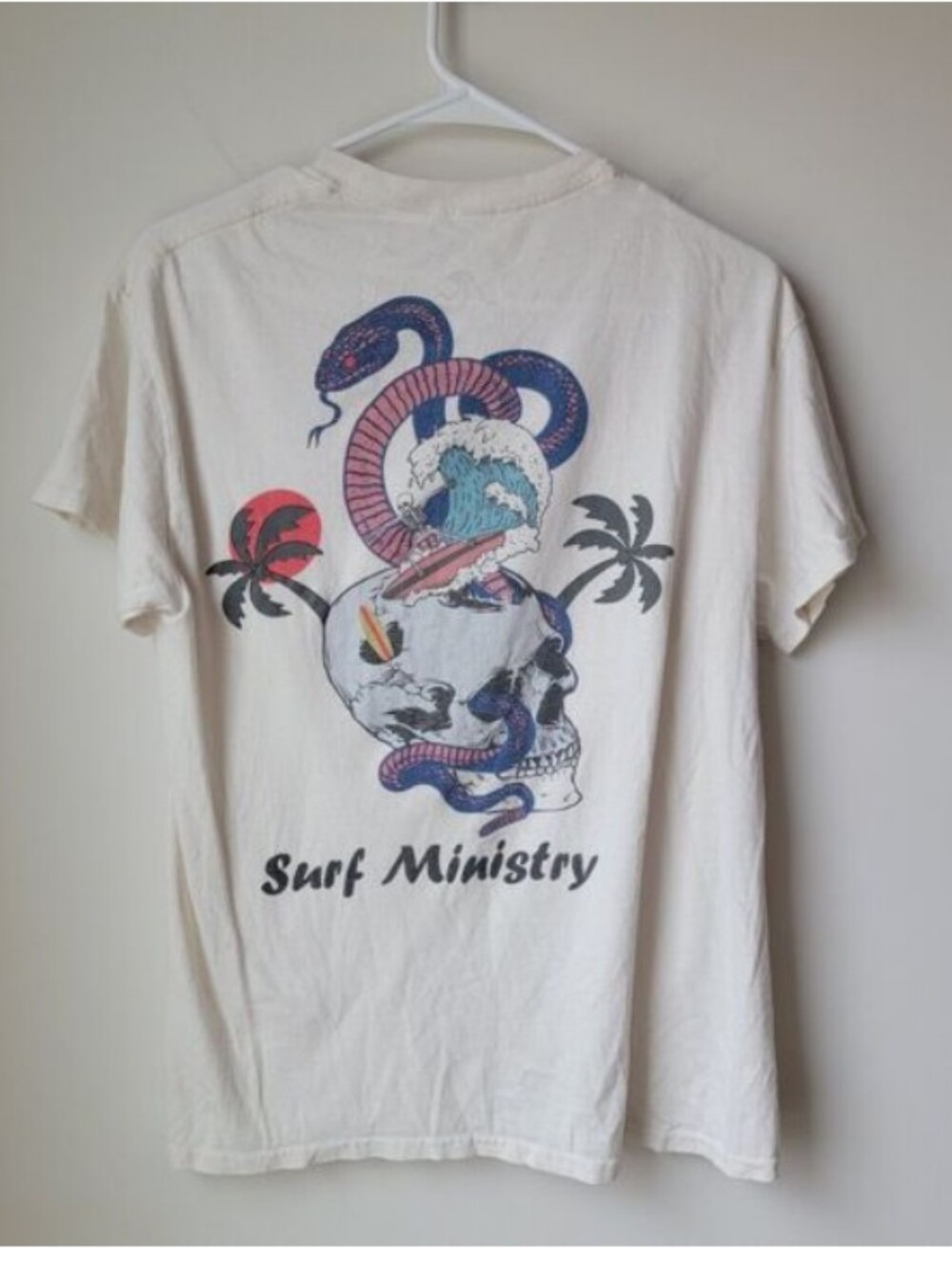 Cream Graphic Short Sleeve Tee